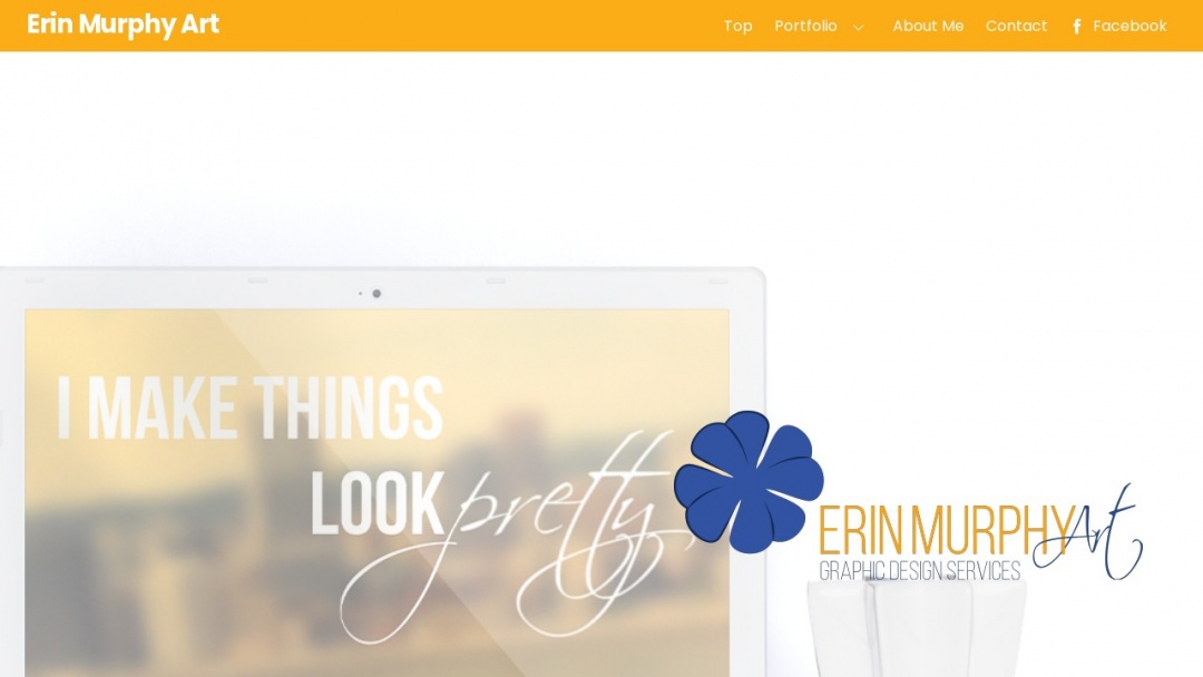 Screenshot of Erin Murphy Art's Website