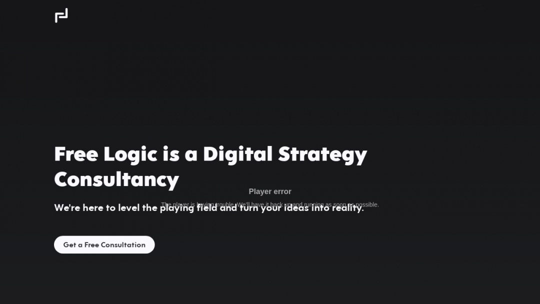 Screenshot of Free Logic's Website