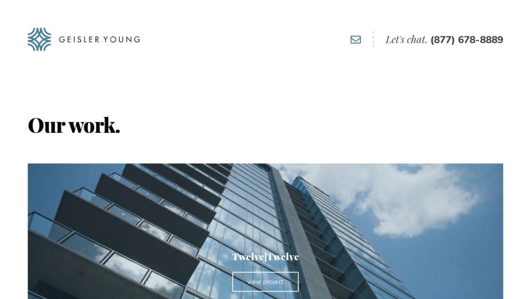 Screenshot of Geisler Young's Website