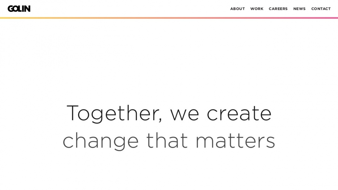 Screenshot of GolinHarris's Website