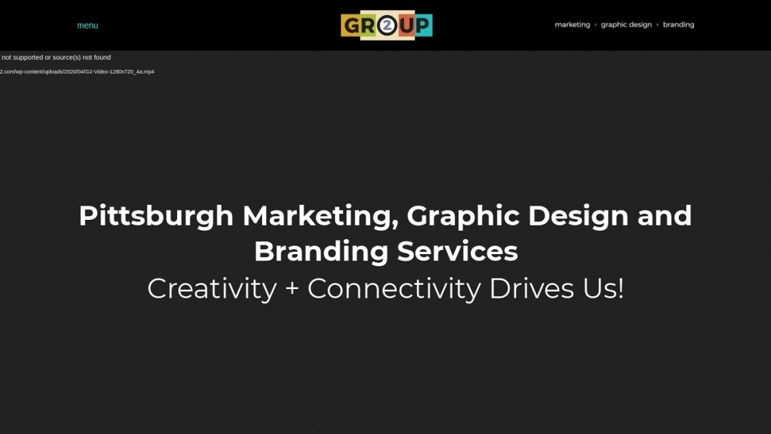 Screenshot of Group 2's Website