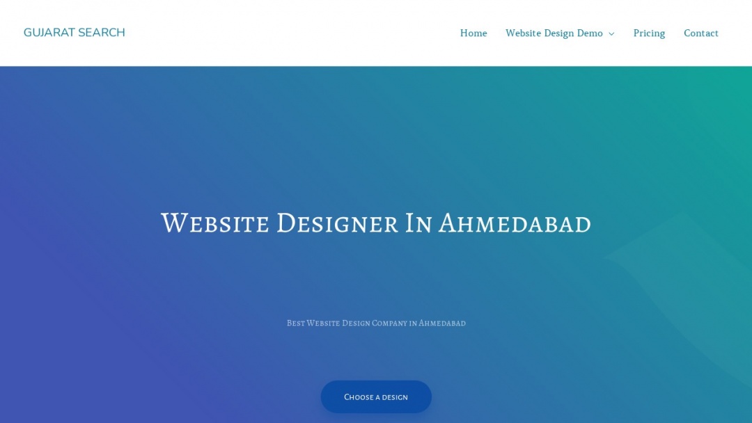 Screenshot of Gujarat Search's Website