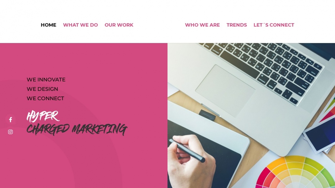 Screenshot of H3 Media Agency's Website