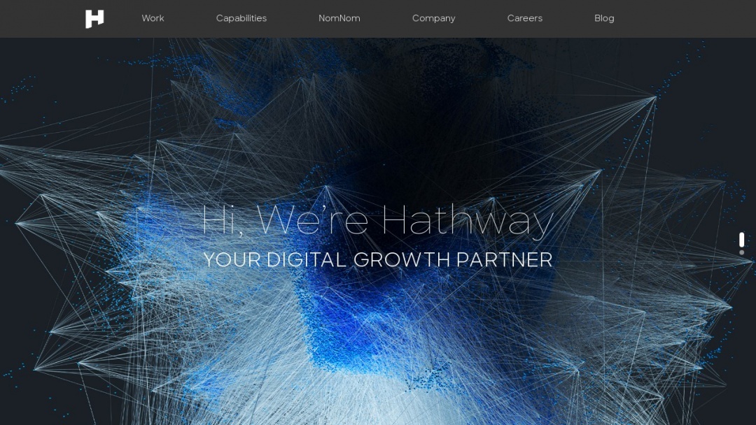 Screenshot of Hathway's Website