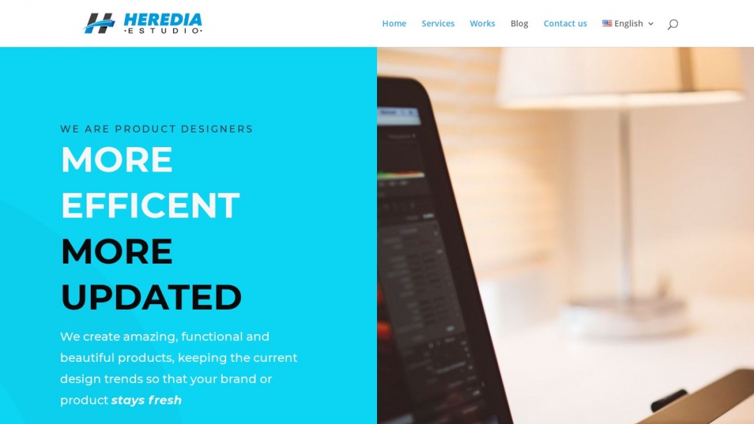 Screenshot of Heredia Estudio's Website