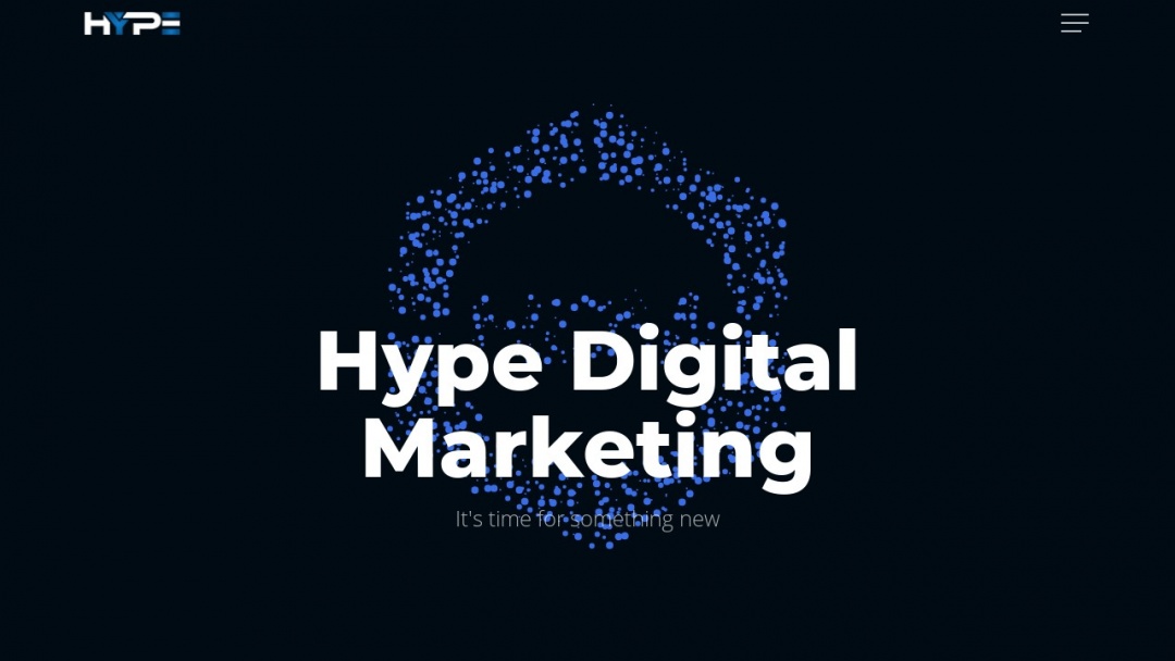 Screenshot of Hype Digital Marketing's Website