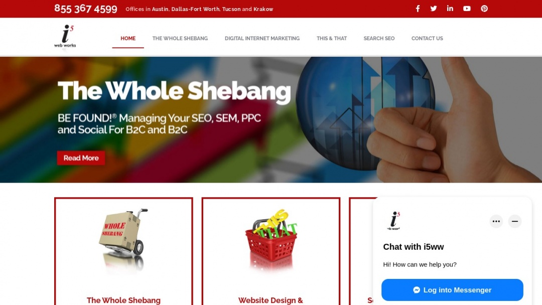 Screenshot of i5 WebWorks's Website