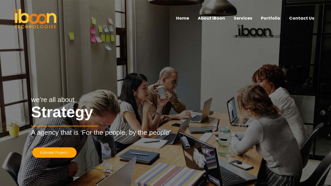 Screenshot of iBoon Technologies's Website