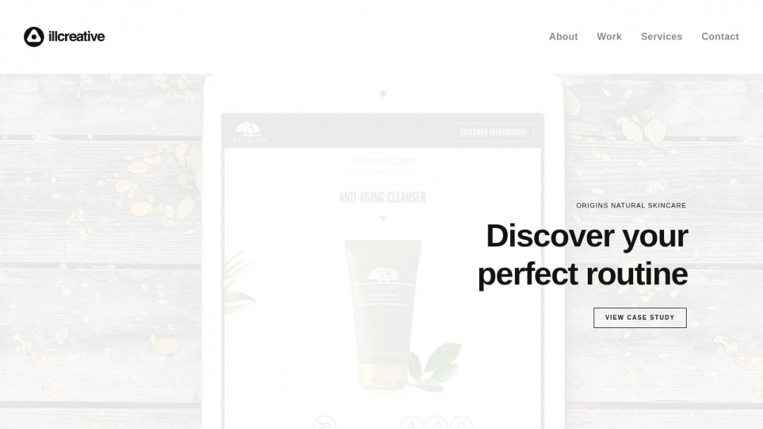 Screenshot of illcreative's Website