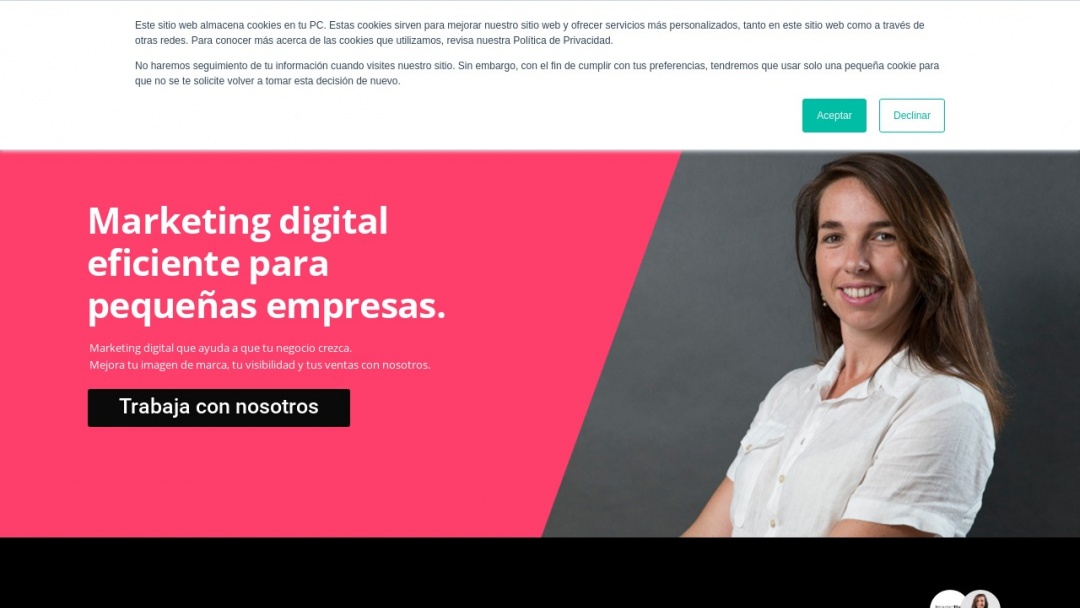 Screenshot of Imagine Hub's Website