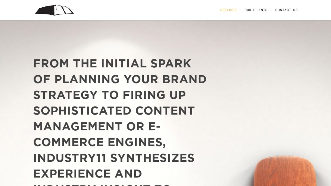 Screenshot of INDUSTRY11's Website