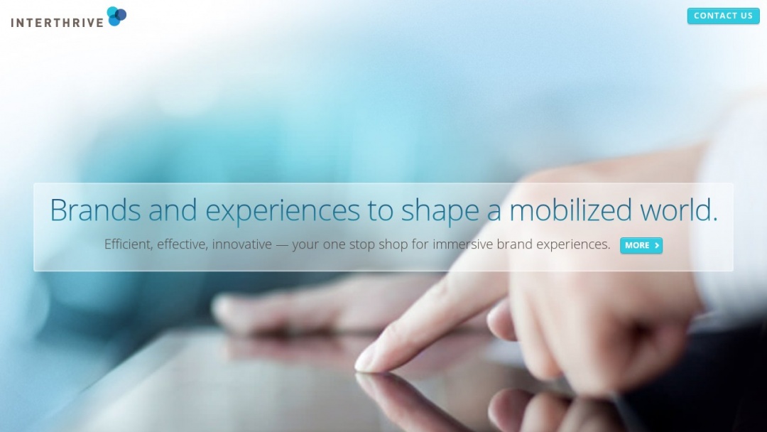 Screenshot of Interthrive's Website