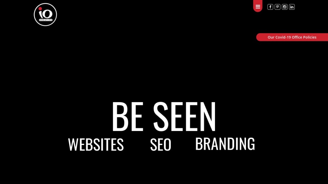 Screenshot of ioCreative's Website