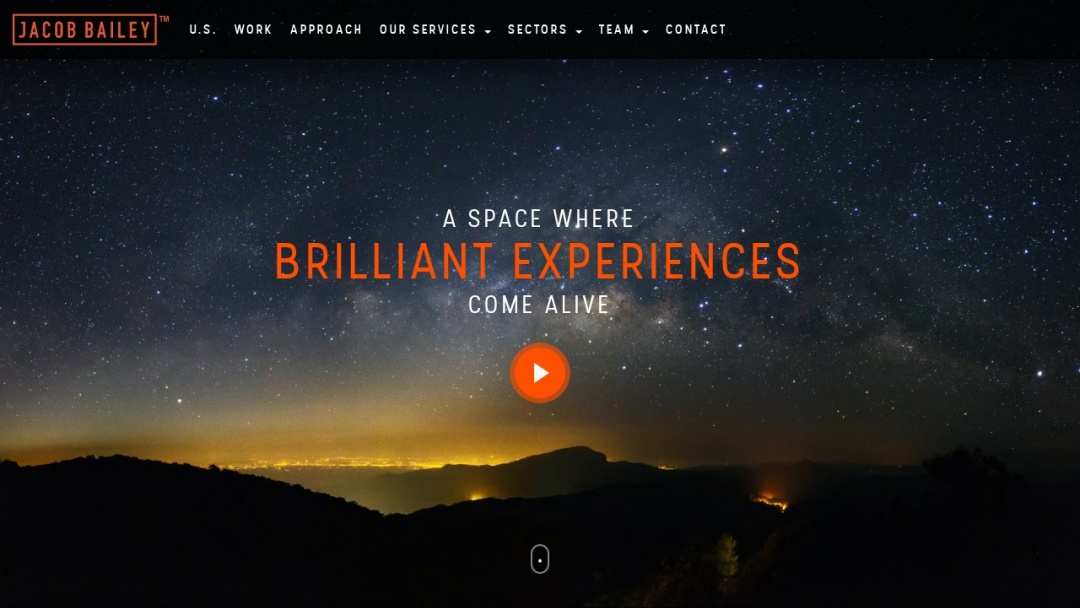 Screenshot of Jacob Bailey's Website