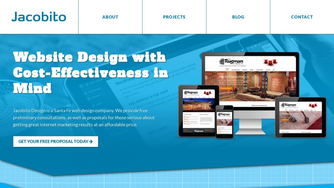 Screenshot of Jacobito Design's Website