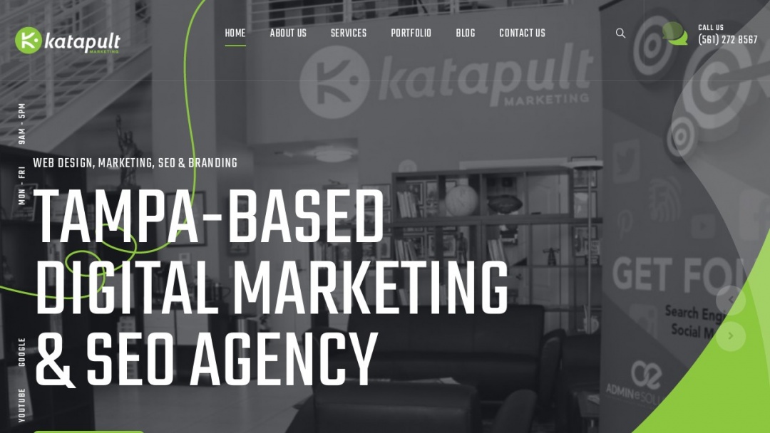 Screenshot of Katapult Marketing's Website