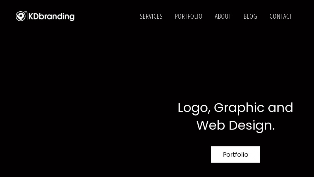 Screenshot of KD Branding, LLC's Website