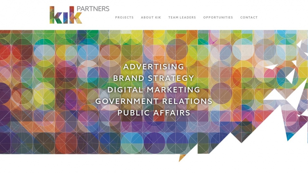 Screenshot of KiK Innovation's Website