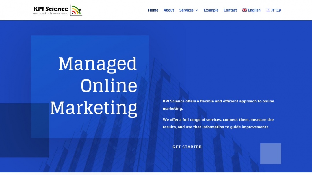 Screenshot of KPI Science's Website