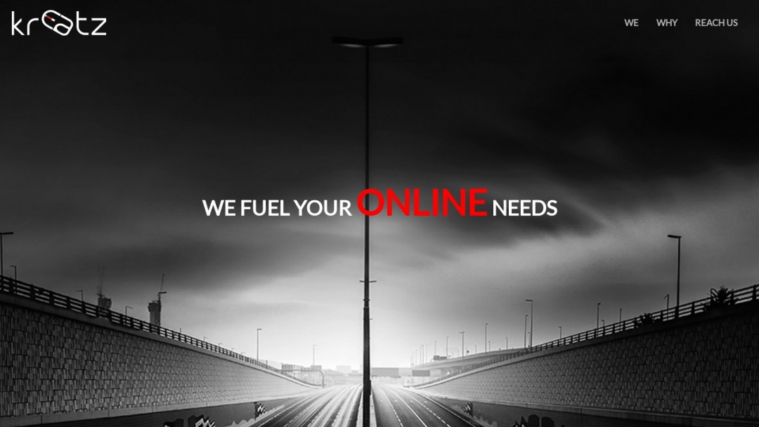 Screenshot of Kreatz's Website