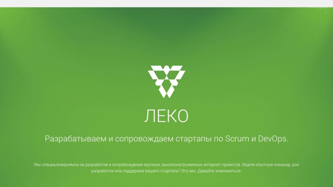 Screenshot of LEKO's Website