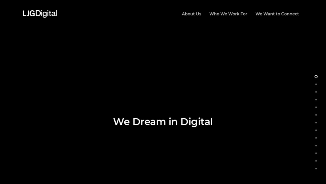 Screenshot of LJG Digital's Website