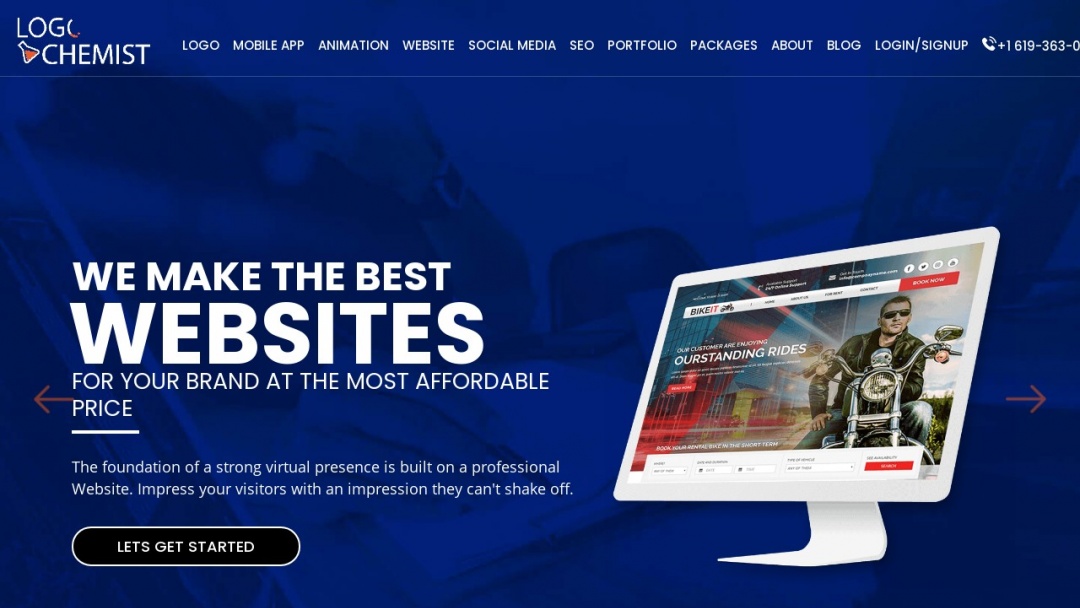 Screenshot of LogoChemist's Website