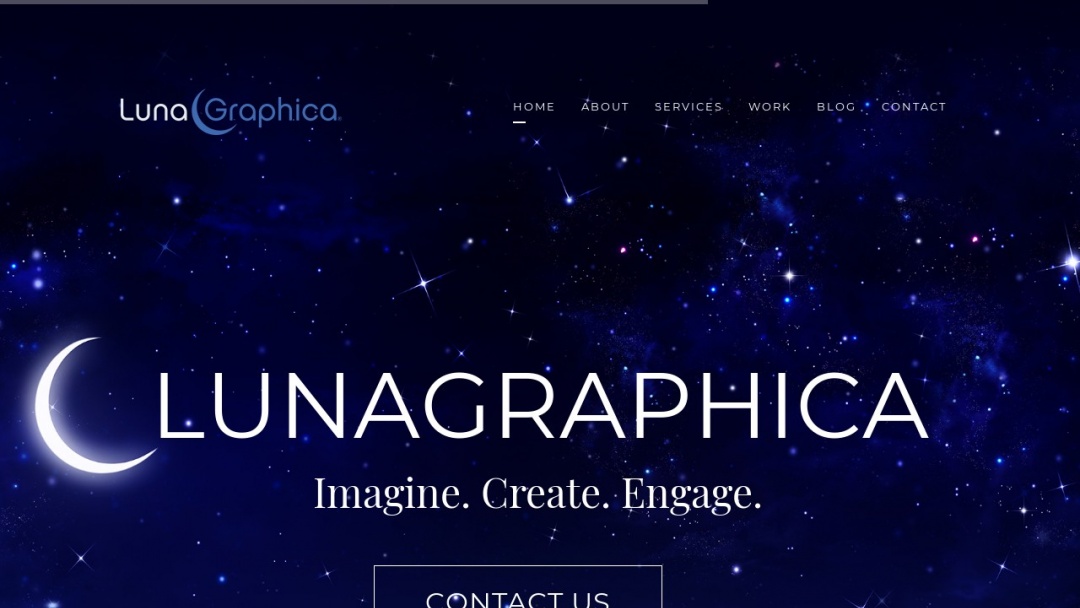 Screenshot of LunaGraphica's Website