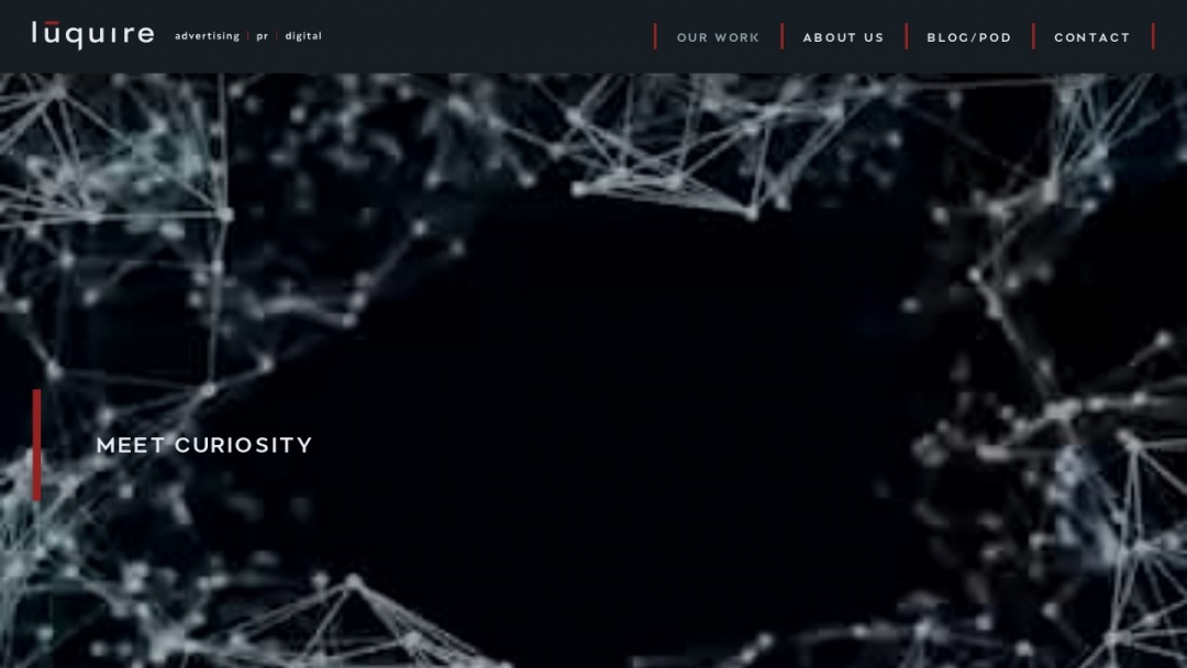 Screenshot of Luquire George Andrews's Website