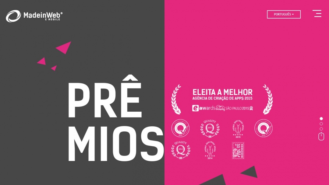 Screenshot of MadeInWeb's Website