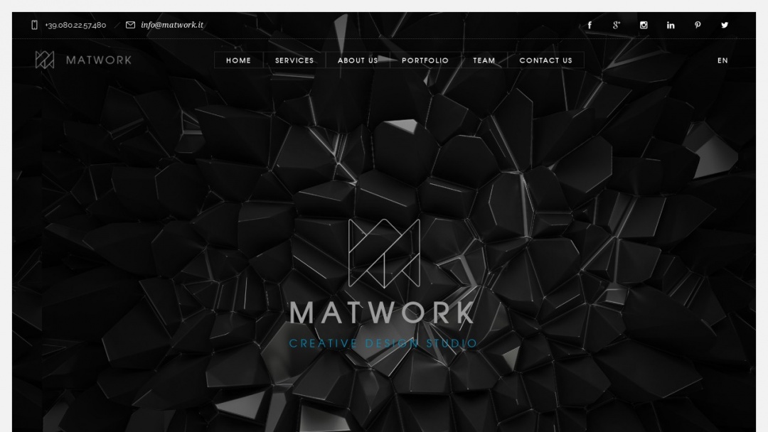 Screenshot of Matwork's Website