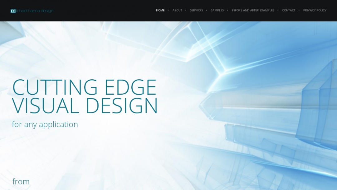 Screenshot of Michael Hanna Design's Website