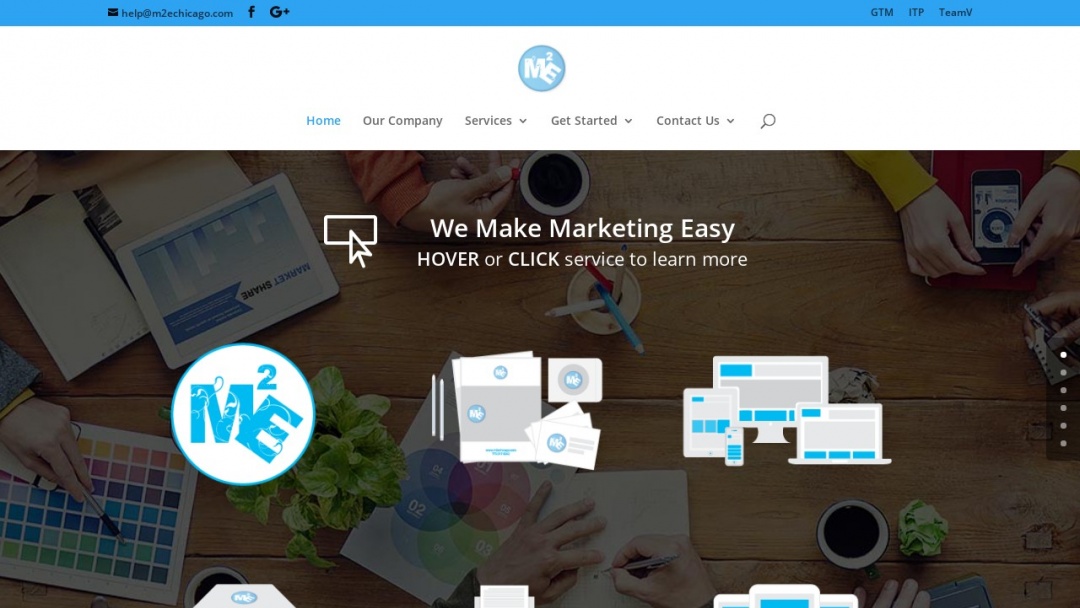 Screenshot of MME Chicago Design Studios's Website