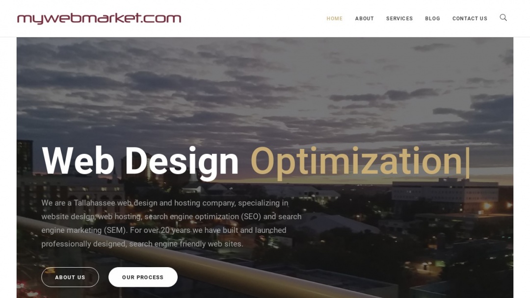 Screenshot of mywebmarket.com's Website