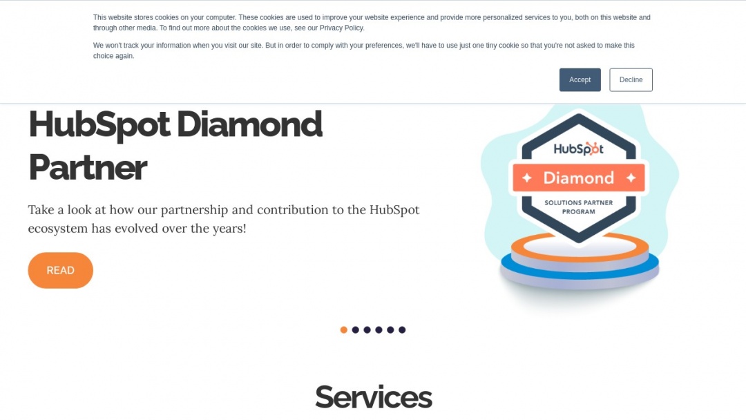 Screenshot of Niswey's Website