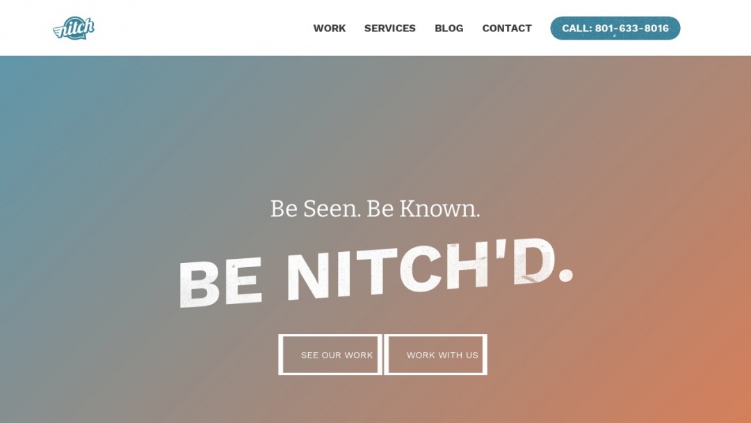 Screenshot of Nitch's Website