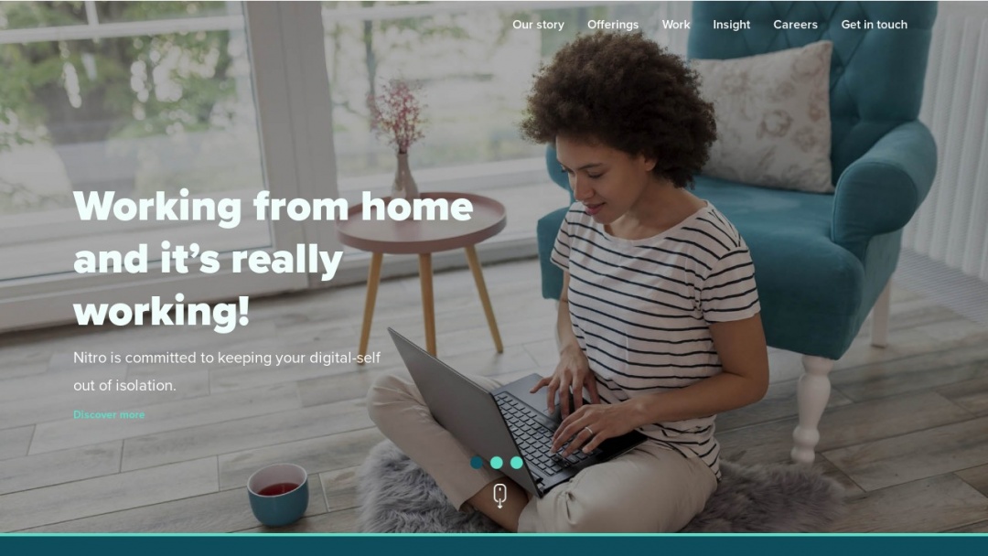 Screenshot of Nitro Digital's Website