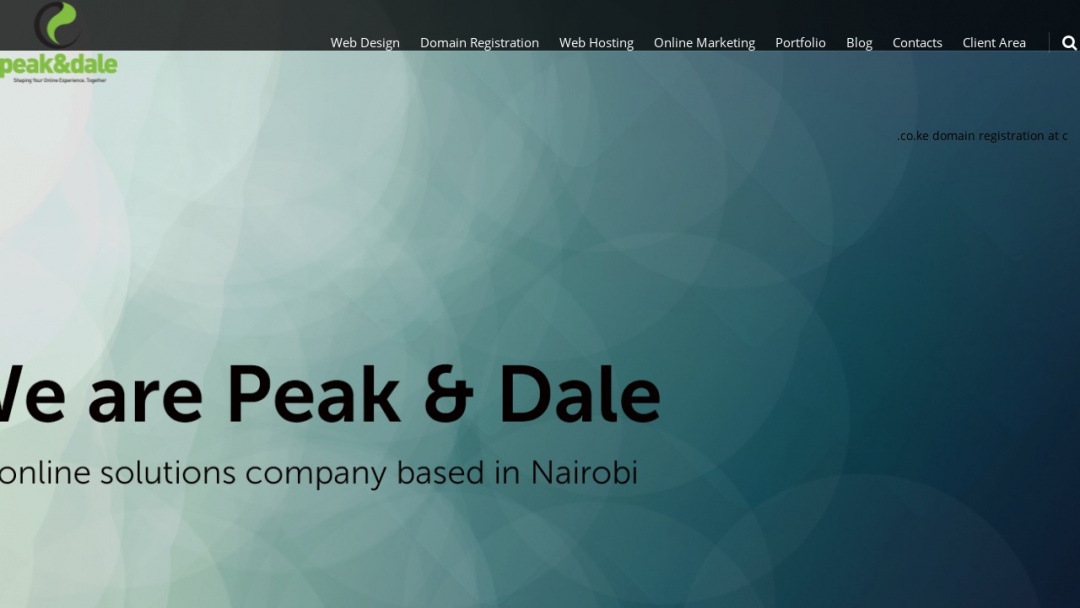 Screenshot of Peak and Dale Solutions Ltd's Website