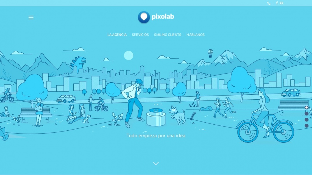 Screenshot of Pixolab's Website