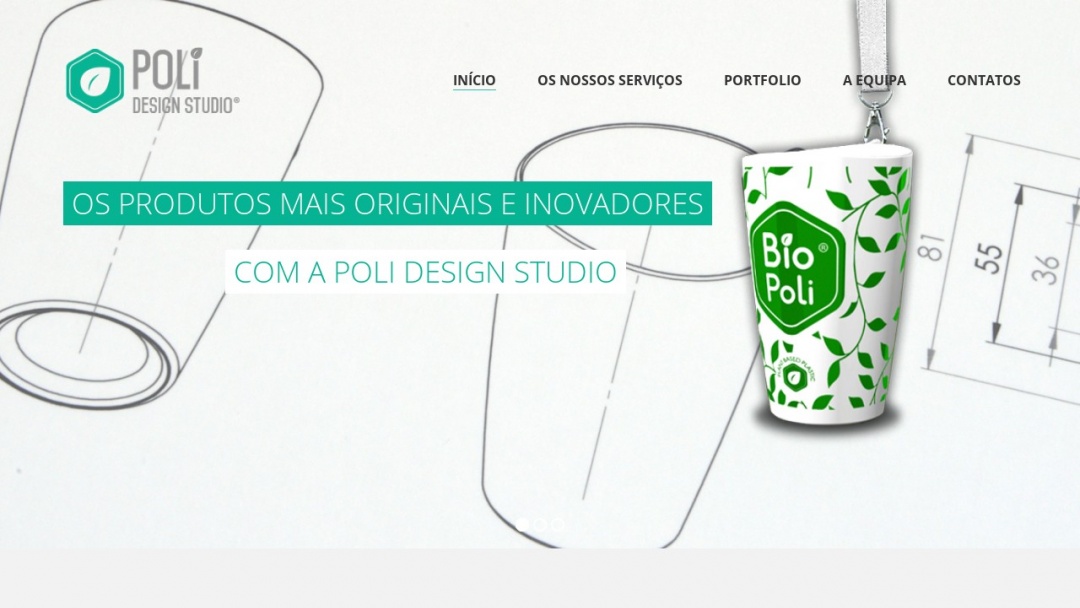 Screenshot of Poli Design Studio's Website