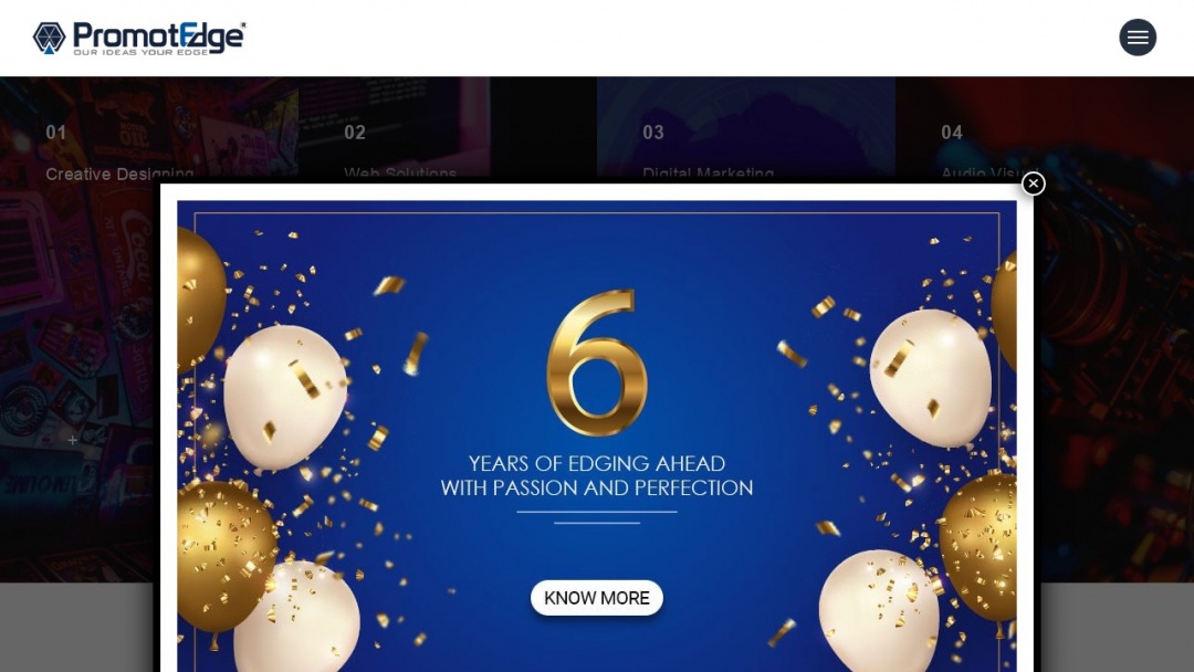 Screenshot of PromotEdge's Website
