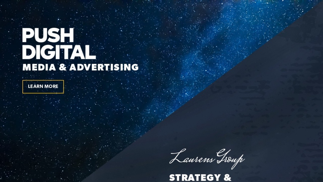 Screenshot of Push Digital's Website