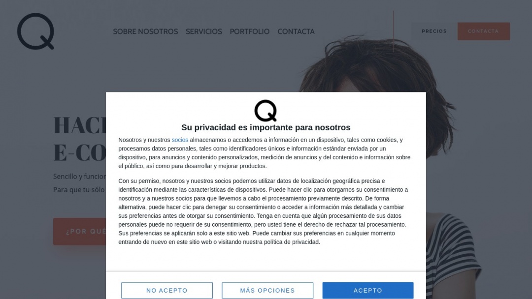 Screenshot of Quenohariayoporti's Website