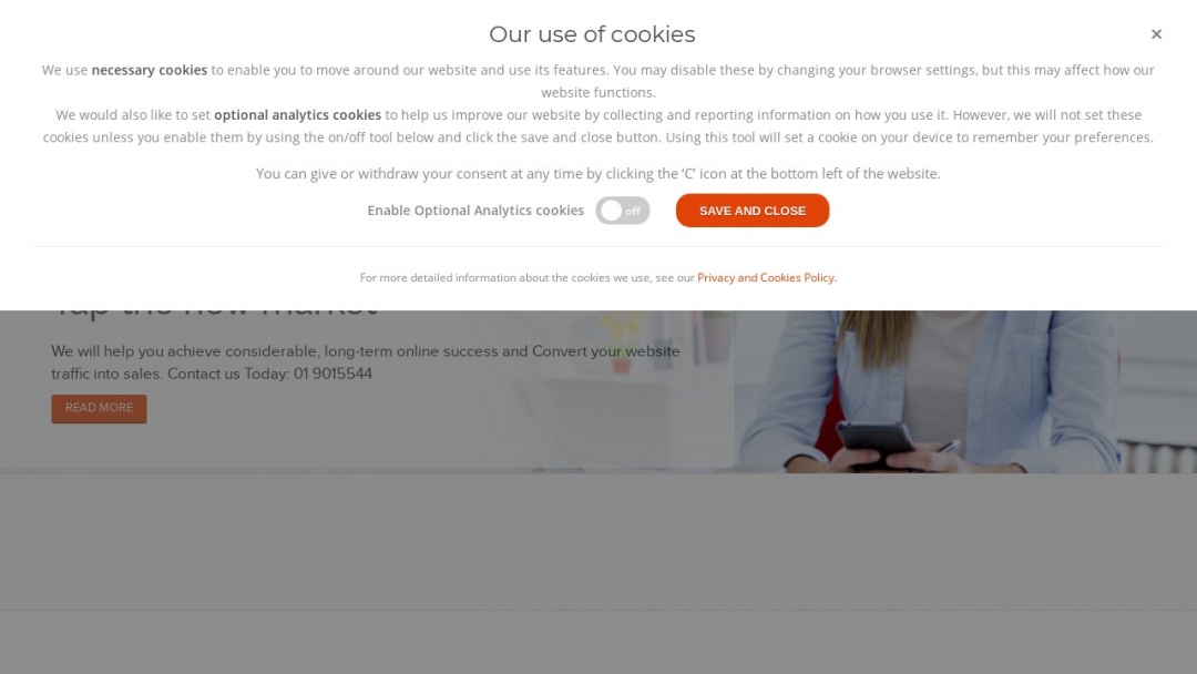 Screenshot of Realise4 Consultancy's Website