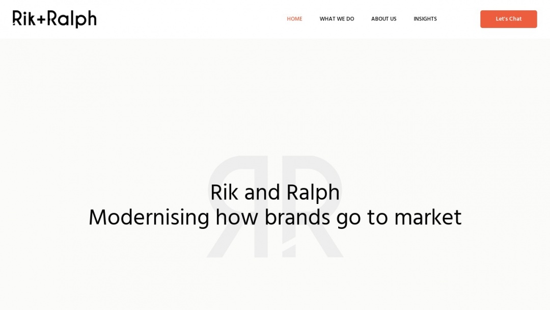 Screenshot of Rik and Ralph's Website