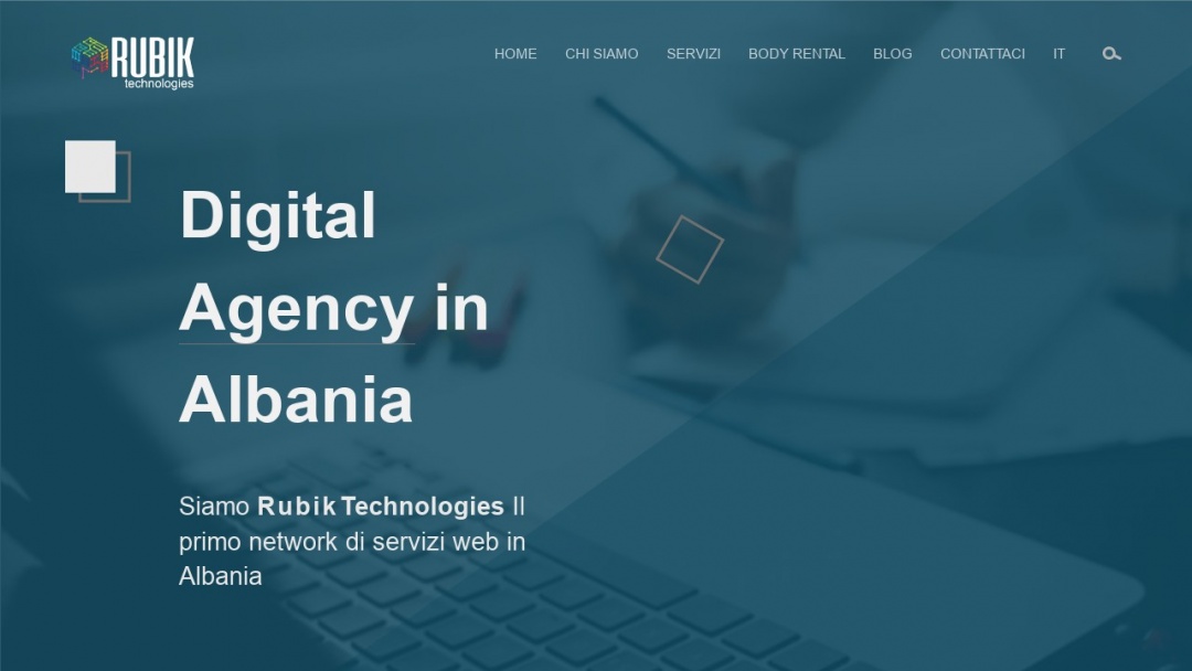 Screenshot of Rubik Technologies's Website