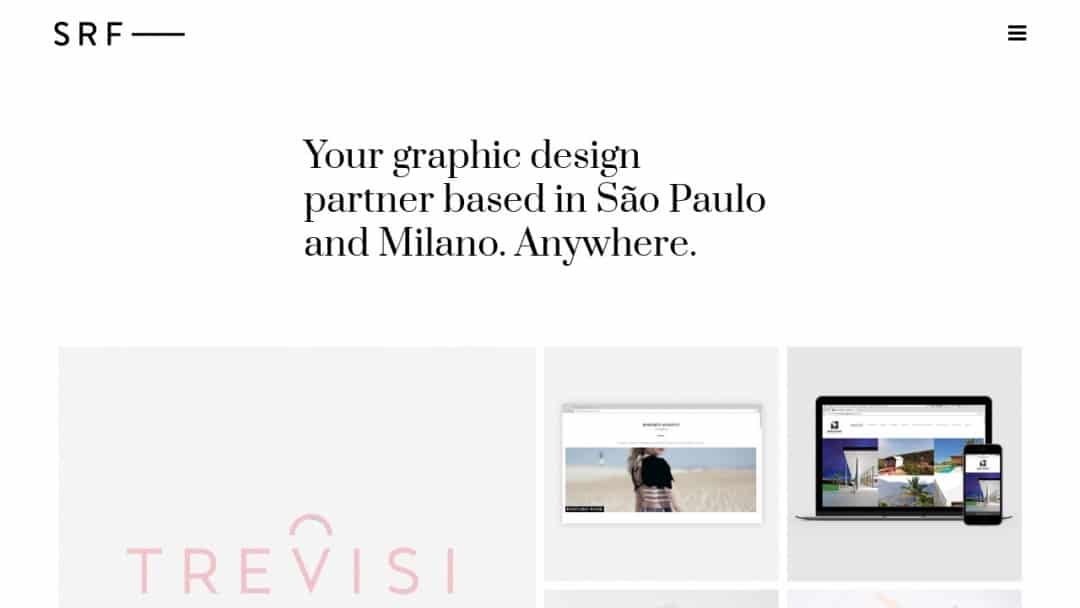 Screenshot of Serifaria's Website