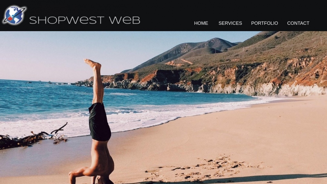 Screenshot of ShopWest Web Services's Website