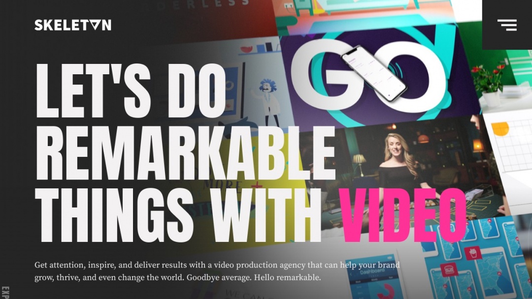 Screenshot of Skeleton Ltd's Website