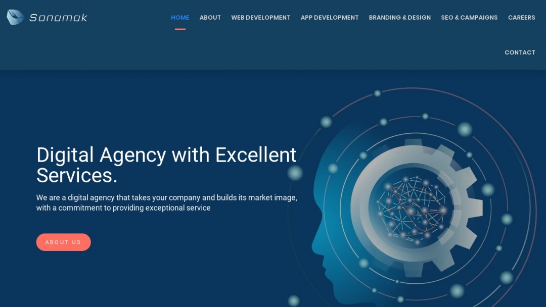 Screenshot of SONAMAK's Website
